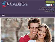 Tablet Screenshot of eminentdental.com